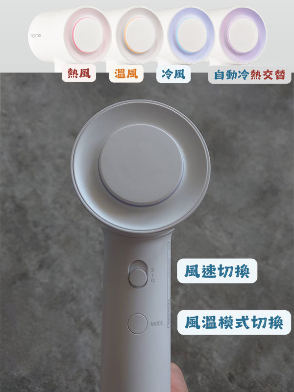 【新品開箱】TESCOM TD760TW 負離子吹風機｜羽量級設計，專業護髮新選擇！