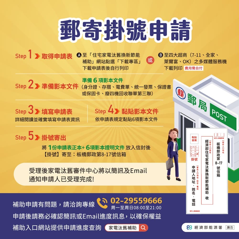 114年 住宅家電 汰舊換新節能補助 申請教學