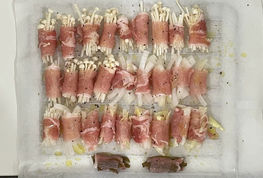 線上食譜：肉捲X海鮮，一次出爐的美味秘訣 巴慕斯蒸氣氣炸烤箱