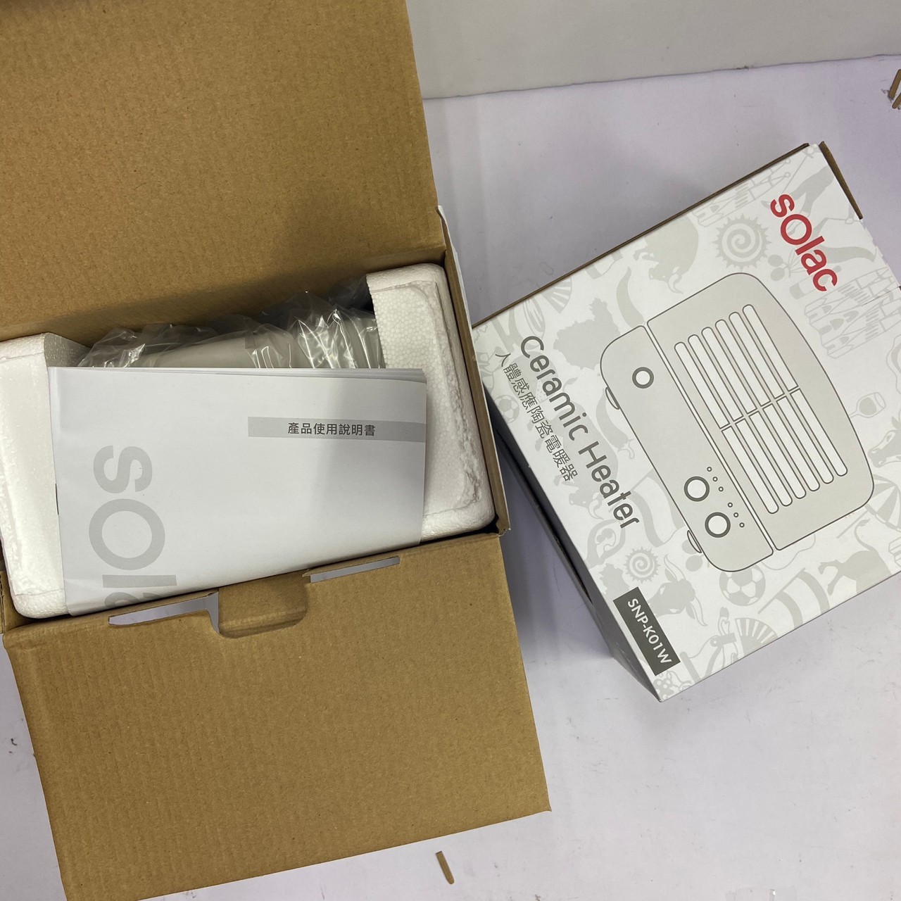 【sOlac】人體感應陶瓷電暖器 SNP-K01(已停售)