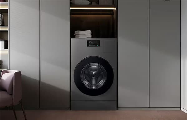 開箱 三星 WD22DB8995BZTW 22公斤 AI 熱泵滾筒洗衣機，智慧家庭新標配！