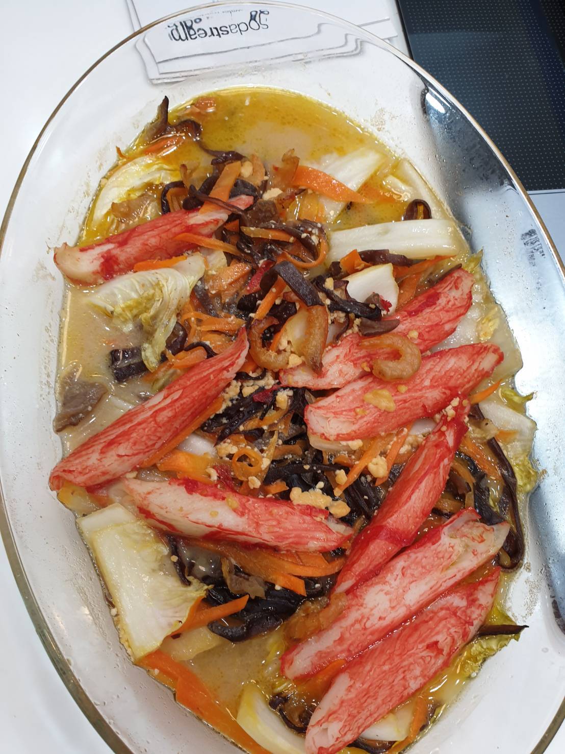 線上食譜 Panasonic 蒸烘烤微波爐 NN-BS1000 料理 白菜滷+炸雞塊