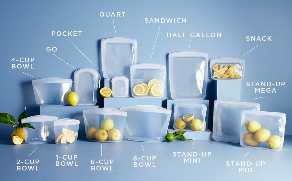 你也是顏質收納大師嗎?來自美國的Stasher|矽膠密封袋各種尺寸好方便