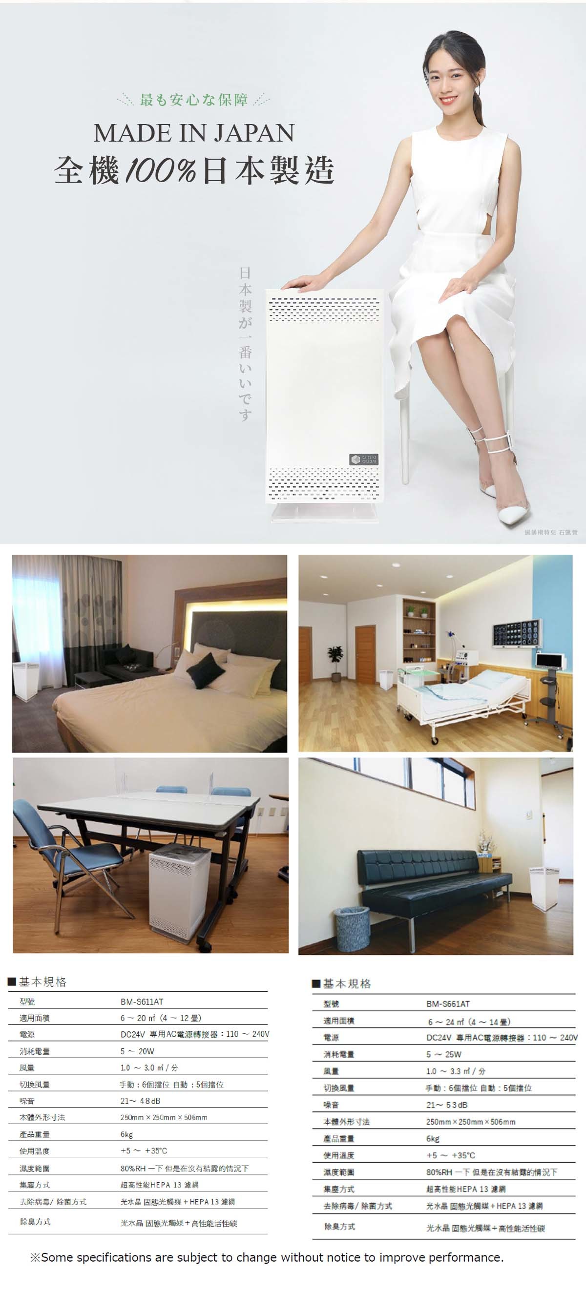 【ANDES】Bio Micron 固態網狀光觸媒 空氣清淨機 空氣淨化機 BM-S611AT