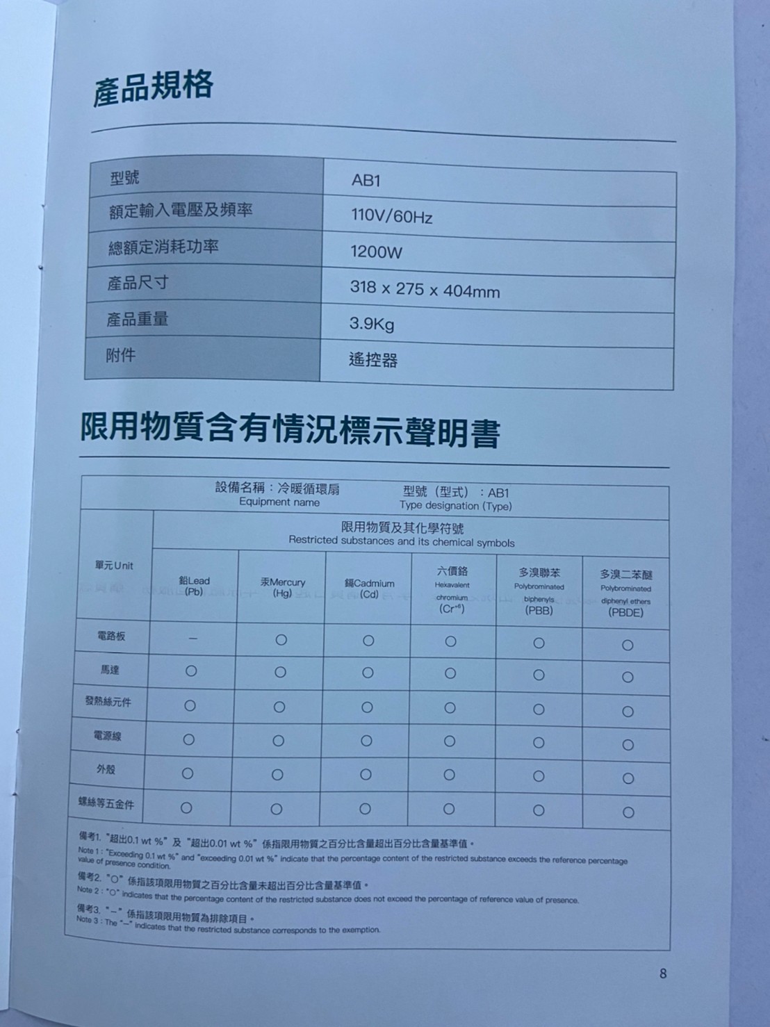 Bongcom 幫康 長得像雷達的冷暖循環扇 AB1