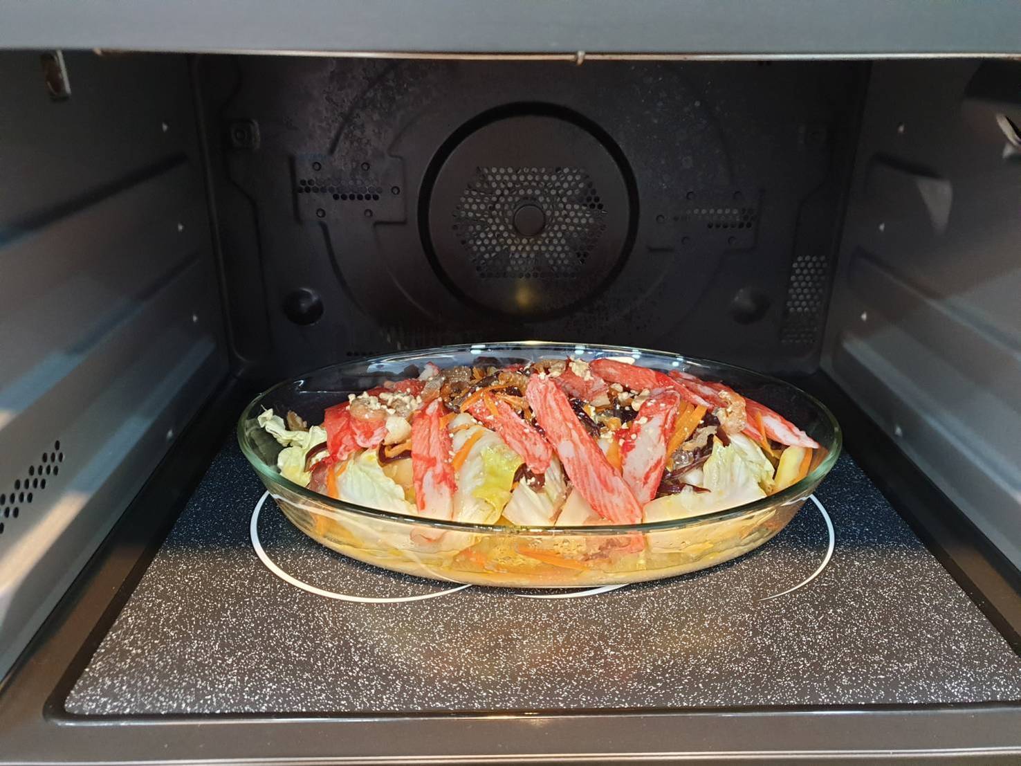 線上食譜 Panasonic 蒸烘烤微波爐 NN-BS1000 料理 白菜滷+炸雞塊