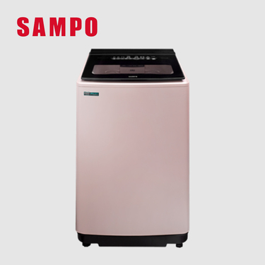 SAMPO 聲寶 ES-P16DV(P1) 16KG 超震波變頻 直立洗衣機 抗菌不鏽鋼內槽 標準槽洗淨 典雅粉