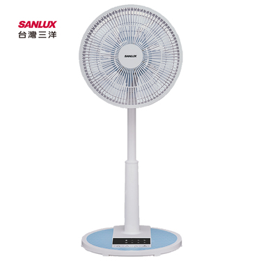 SANLUX 台灣三洋 EF-T12AJ1 12吋 遙控藍色電風扇 立扇 七片式扇葉