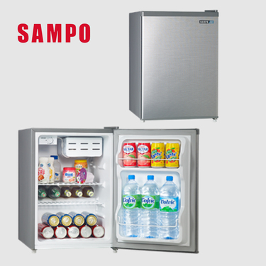 SAMPO 聲寶 SR-F07D 71公升 變頻 獨享單門冰箱 一級能效 節能標章 髮絲銀 小空間首選