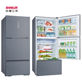 SANLUX 台灣三洋 SR-V612C 606公升 一級能效 變頻 三門冰箱 -3°C微凍室 