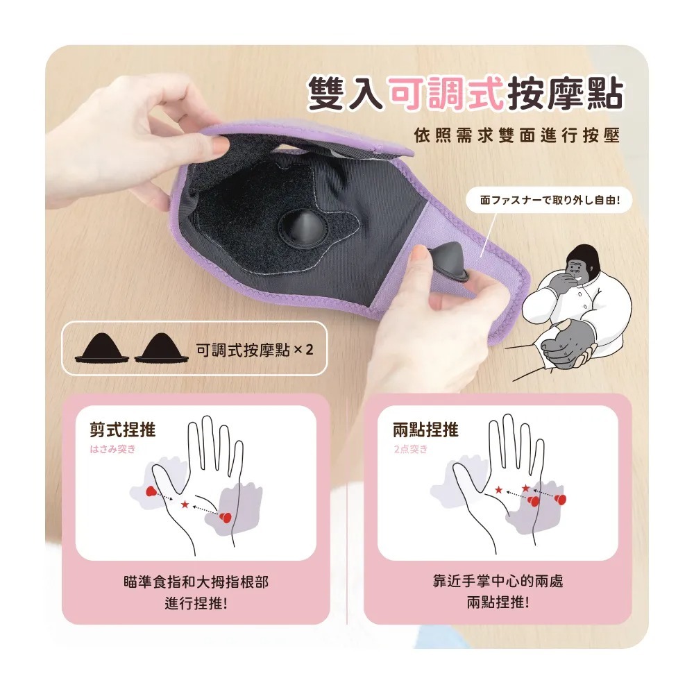 DOSHISHA 猩猩之握 手部按摩器（3色）
