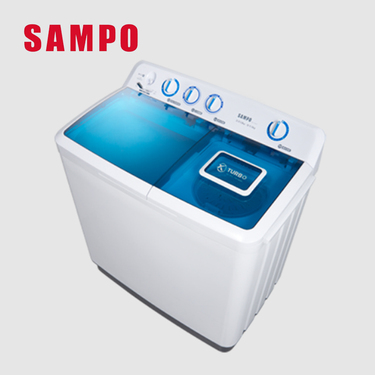 SAMPO 聲寶 ES-1300T 13KG 定頻洗衣機 雙槽洗衣機 獨立脫水槽 典雅白