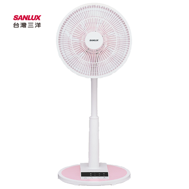SANLUX 台灣三洋 EF-T12AJ3 12吋 遙控粉色電風扇 立扇 七片式扇葉