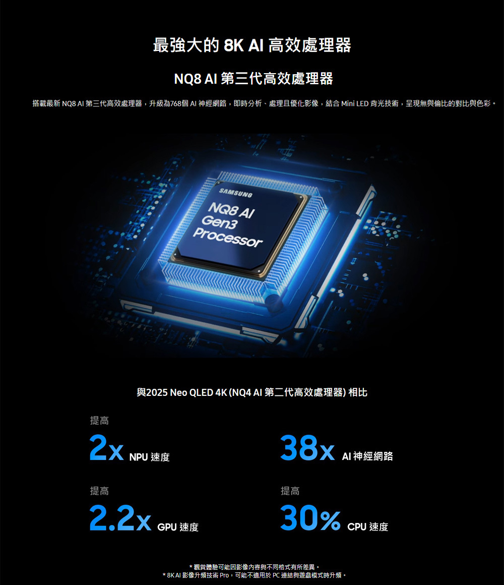 三星 QA75QN990FXXZW 8K Neo QLED 240Hz MiniLED AI顯示器