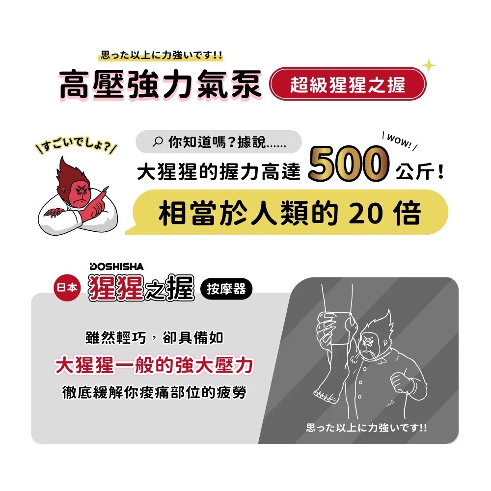 DOSHISHA 超級猩猩之握 腳底按摩器(加強版)