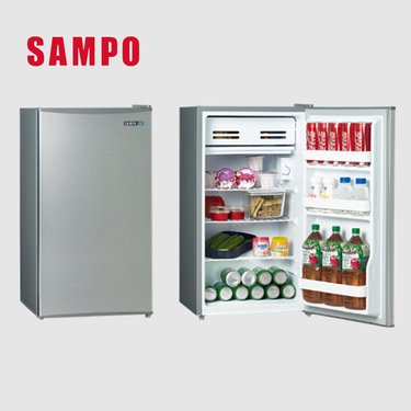 SAMPO 聲寶 SR-F09D 95公升 變頻 獨享單門冰箱 一級能效 節能標章 髮絲銀