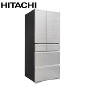 日立 RTSF62YJSL 610公升 變頻 鋼板 六門冰箱 真空睡眠冰溫室 日本製 流光銀