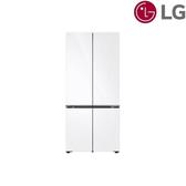 LG 樂金 GV-NB61WG 四門冰箱 619L 智慧變頻 雲朵白 四方吹冷流 自動製冰器