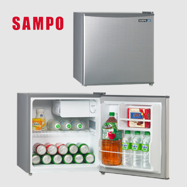 SAMPO 聲寶 SR-F05D 47公升 變頻 獨享單門冰箱 一級能效 節能標章 髮絲銀