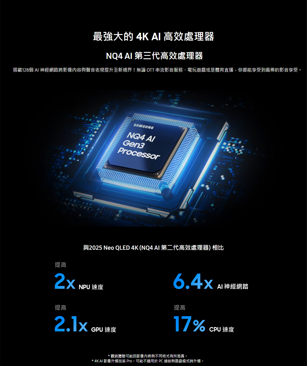 三星 QA85QN90FAXXZW 4K Neo QLED AI顯示器