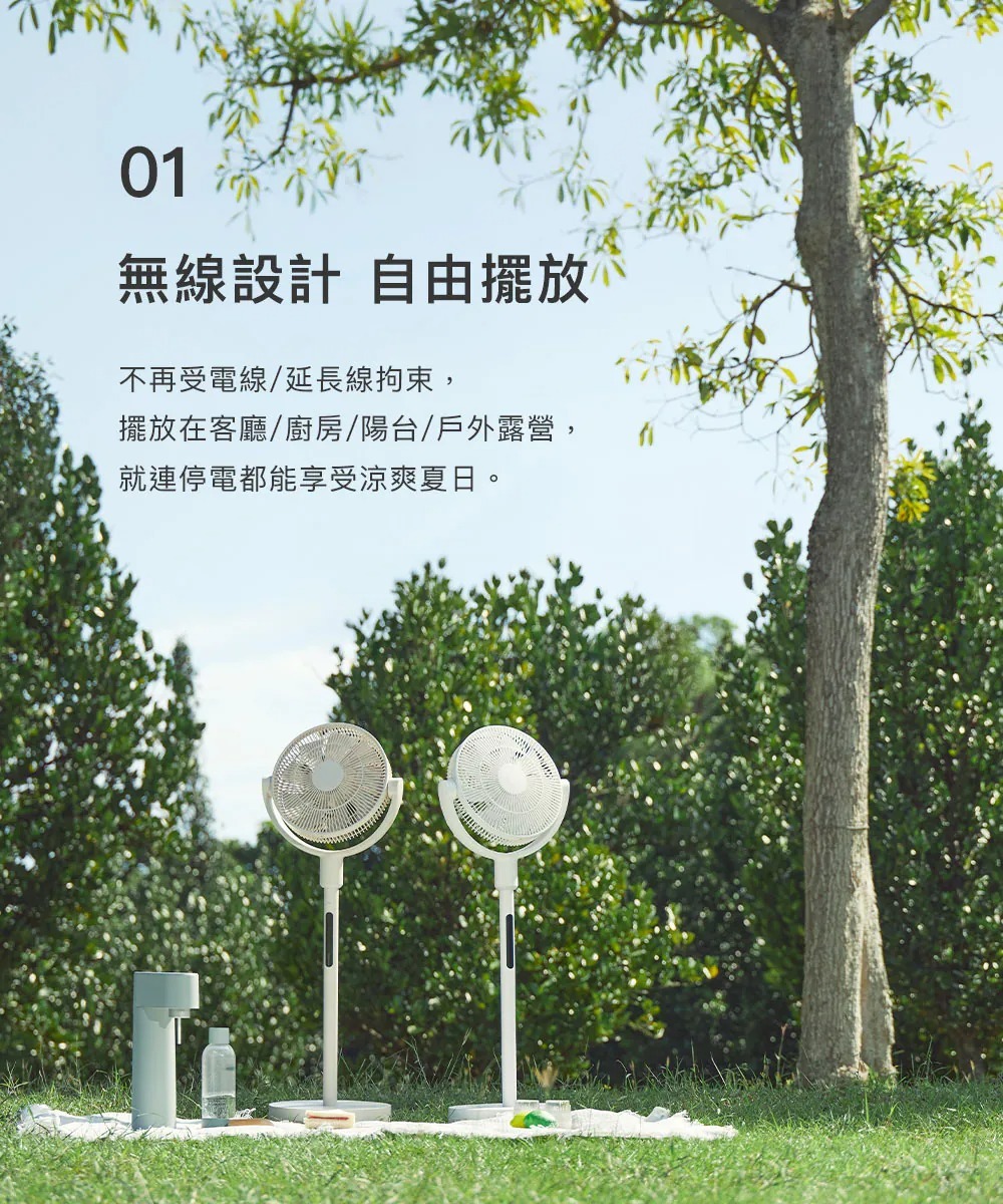 【618】ARTISAN 奧堤森 3D無線循環風扇 (2色) LF1404