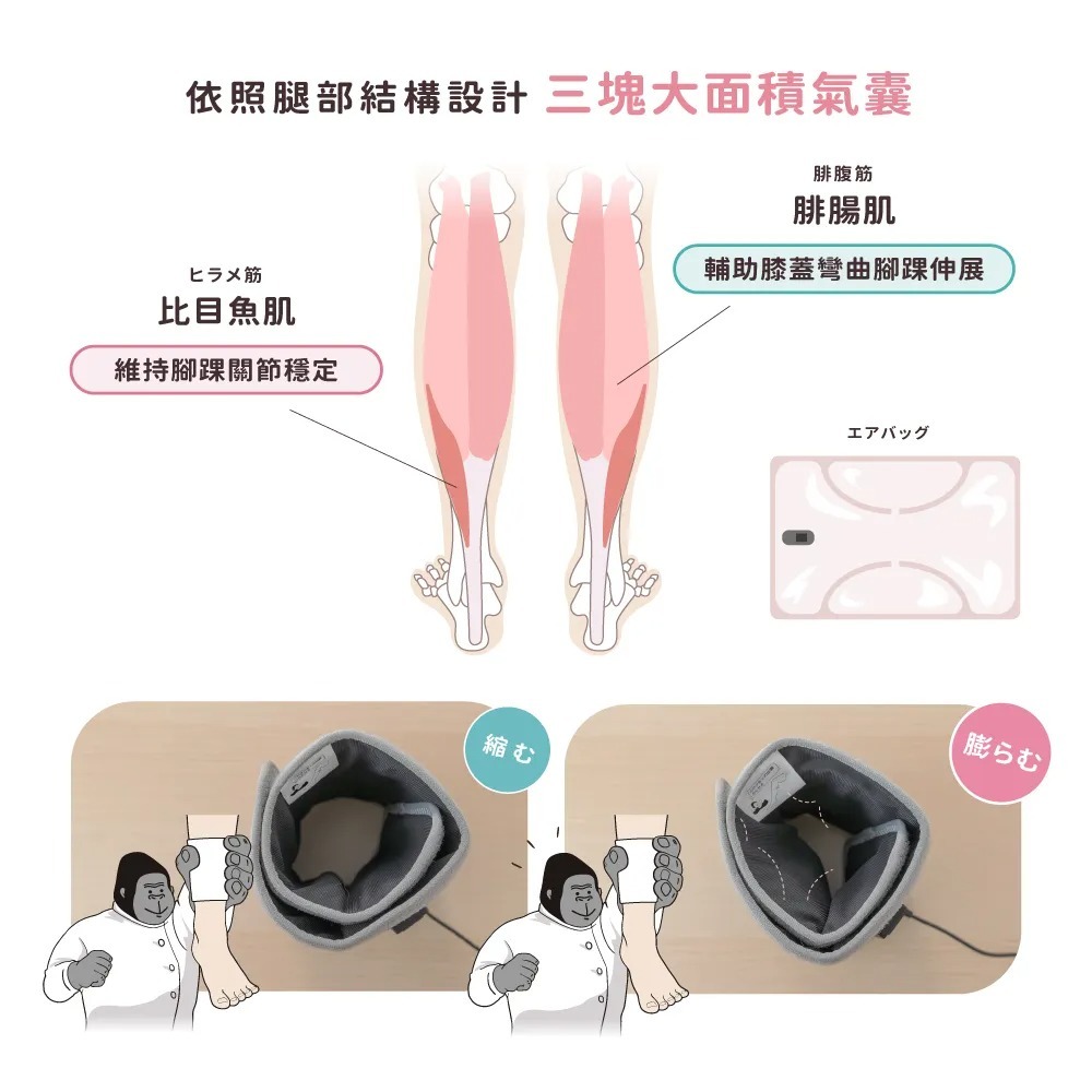 DOSHISHA猩猩之握 腿部按摩器（小腿）