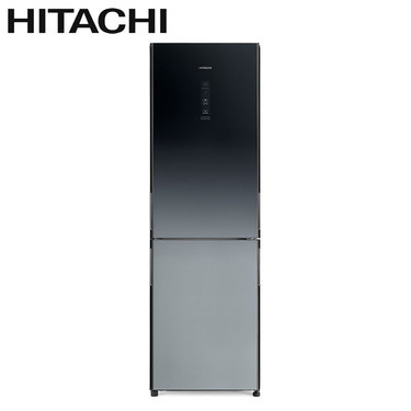 HITACHI 日立 HRBN5366DF 電冰箱 兩門 313L 變頻冰箱 漸層琉璃黑 美型琉璃 右開