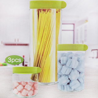 SILWA 西華 玻璃儲物罐( 大罐+ 中罐+ 小罐) 三入組