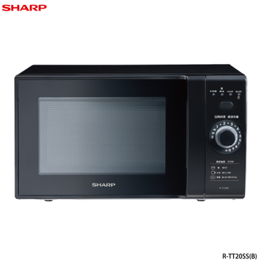 SHARP 夏普 R-TT20SS(B) 轉盤式定頻微波爐 20L