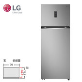 LG 樂金 GN-HL460PS 461L 智慧變頻雙門冰箱 星辰銀