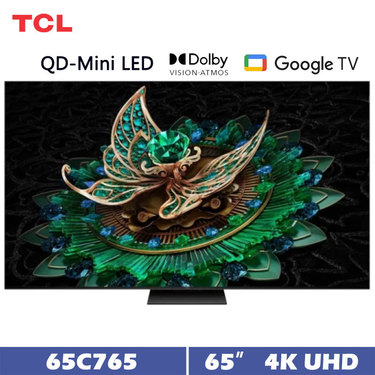 TCL 65C765 65吋 頂級QD-Mini LED Google TV 量子智慧連網液晶顯示器