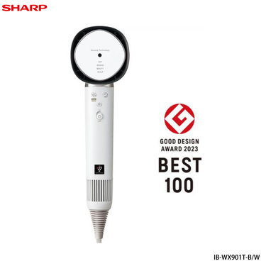 【送氣墊梳組】SHARP 夏普 IB-WX901T-W 四氣流水潤溫控吹風機 月光白 自動除菌離子