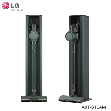 LG 樂金 A9T-STEAM 蒸氣系列 All-in-One 濕拖無線吸塵器 自動除塵 石墨綠