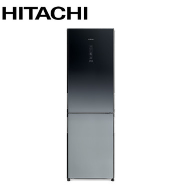 HITACHI 日立 HRBN5366DF 冰箱 兩門 313L 變頻 一級能效 漸層琉璃黑 美型琉璃 右開