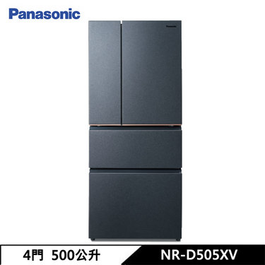 Panasonic 國際 NR-D505XV-S1 冰箱 500L 四門無邊框絲絨鋼板 -3°C微凍結Ag銀抑菌夜幕黑