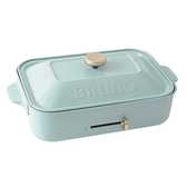 日本 BRUNO BOE021-BGY 限量版藍灰款 多功能電烤盤 (內附平面烤盤/章魚燒烤盤) 