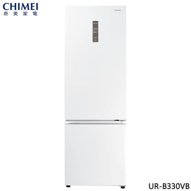 CHIMEI 奇美 UR-B330VB 變頻冰箱 328L 雙門冰箱 冰鑽白 省電一級 AI微電腦精準溫控 下冷凍