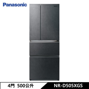 Panasonic 國際 NR-D505XGS 電冰箱 500L 四門 日系上質系列 無邊框巖板玻璃 墨巖黑