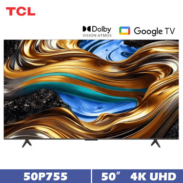 TCL 50P755 50吋 4K Google TV 智慧連網液晶顯示器 含桌上型安裝