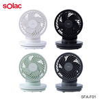 sOlac SFA-F01 6吋DC無線行動風扇 左右擺頭 USB充電式 三段風量 剩餘電量顯示
