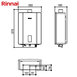 林內 RUA-C1620WF 16L 屋內型強制排氣熱水器 精準控溫系列 安裝與拆除舊機另計