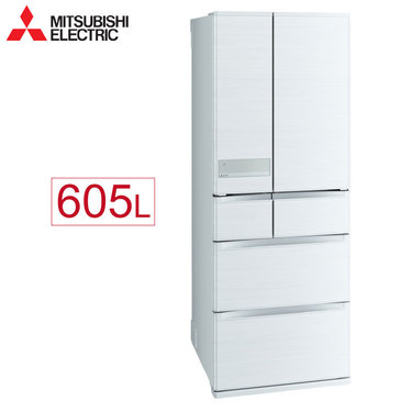 Mitsubishi 三菱電機 MR-JX61C-W-C/C1冰箱 605L 六門 變頻 絹絲白 日本原裝