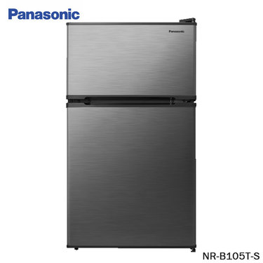 Panasonic 國際 NR-B105T-S 雙門冰箱 96L 無邊框鋼板 一級省電 小冰箱 上冷凍