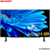 夏普 4T-C42FK1X 42吋 4K顯示器 Google TV 藍牙語音遙控器 貨到無安裝