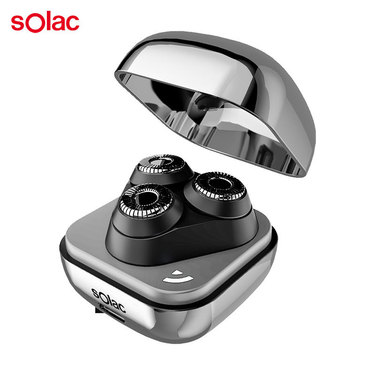 其他家電品牌 sOlac SGT-402S 迷你電動刮鬍刀 電鍍銀 觸控一鍵啟動 10分鐘無操作自動關機