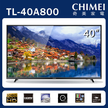 CHIMEI 【福利品出清】奇美 TL-40A800 40吋 FHD 1080p 多媒體液晶顯示器 貨到無安裝