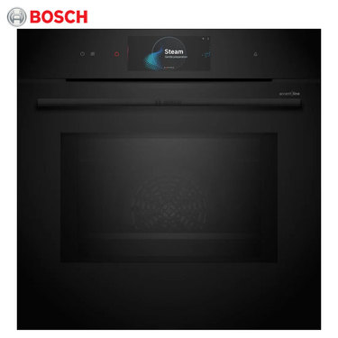 博世家電 BOSCH 博世 HNG978QB1 嵌入式微波蒸氣烤箱 67L 極致黑 貨到無安裝
