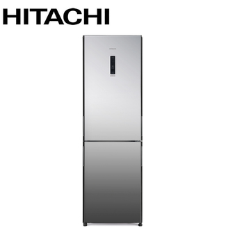 日立 HRBN5366DF 電冰箱 兩門 313L 變頻冰箱 琉璃鏡 美型琉璃 右開