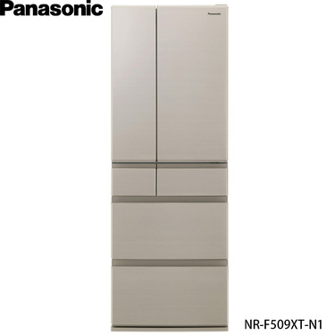 Panasonic 國際 NR-F509XT-N1 冰箱 501L 六門 日系上質系列 平面鋼板 電冰箱 香檳金