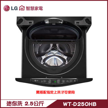 樂金 LG WT-D250HB 洗衣機 2.5kg 迷你洗 加熱洗衣 MiniWash 上洗17公斤上搭配